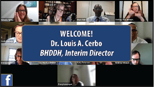 Welcome Dr. Louis Cerbo, Interim Director, BHDDH